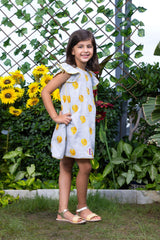 Peacock Motif Embroidery Short Dress
