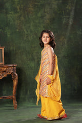 Chevron Linear Pattern  Kurta with Palazzo Set