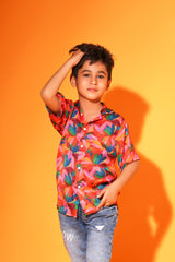 FLORAL PRINT CLASSIC SHIRT