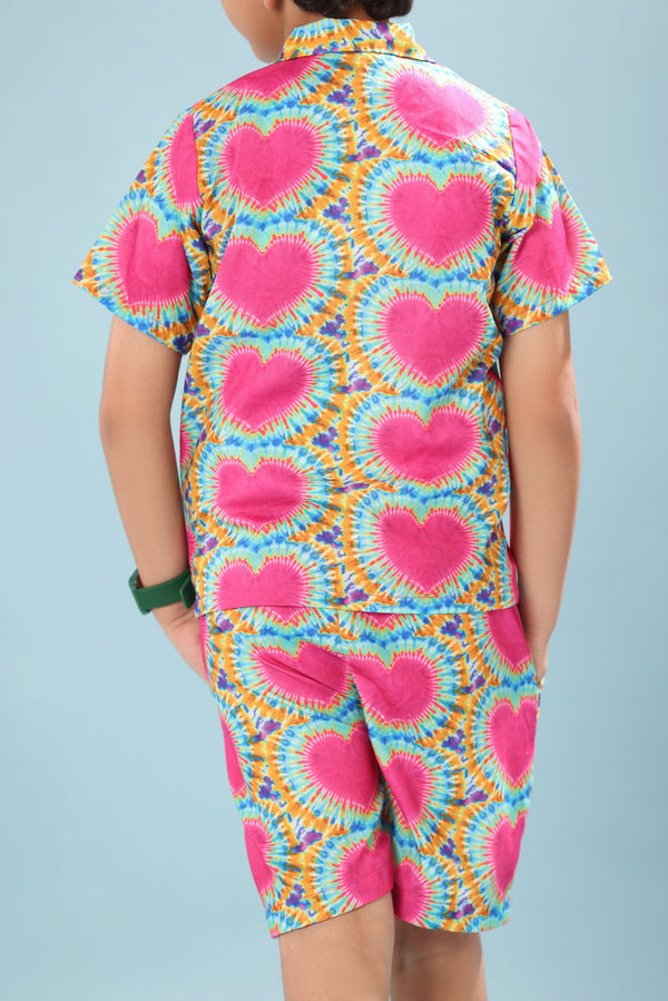 Heart Print Boys Co-ord Set