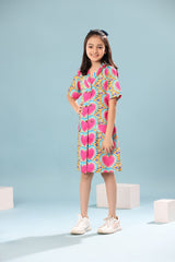 Heart Print Short Dress