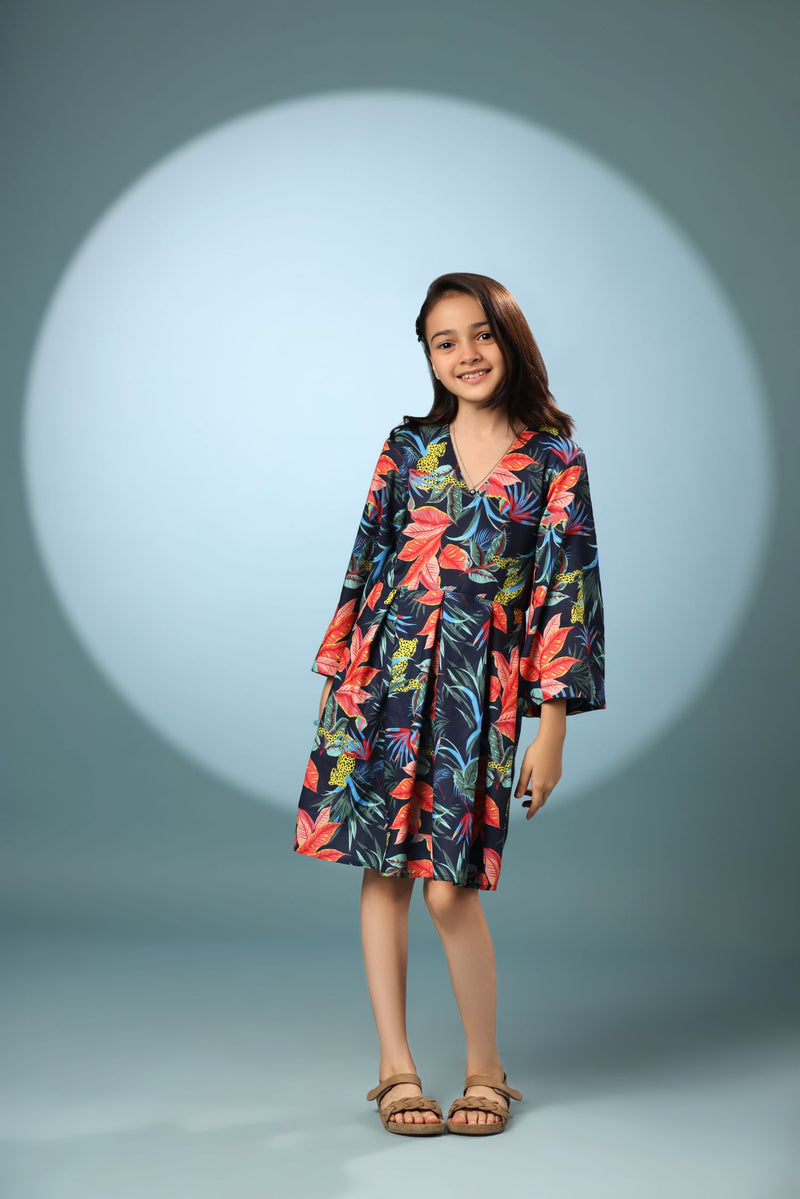 Garden Print Frock Dress