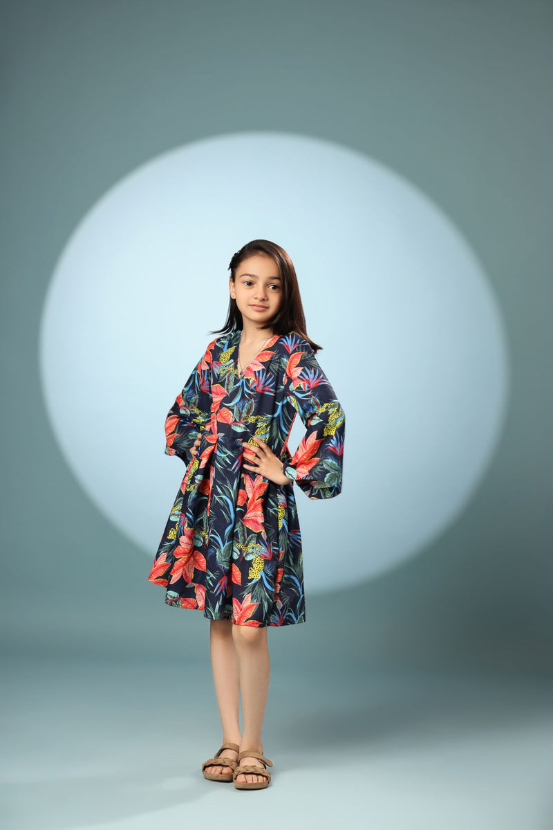Garden Print Frock Dress