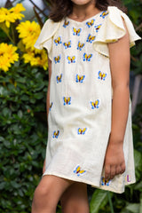 Butterflies Embroidery Dress