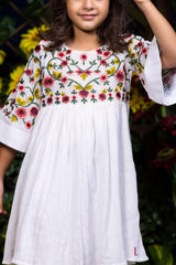 Multicolor Floral Embroidery Dress
