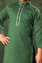 Green Kurta and Pyjama Co-ord Set