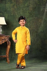 Mustard Kurta and Pyjama Co-ord Set