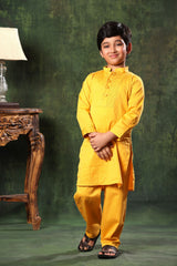 Mustard Kurta and Pyjama Co-ord Set