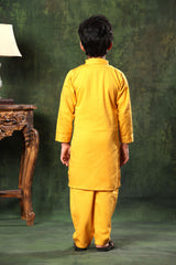 Mustard Kurta and Pyjama Co-ord Set